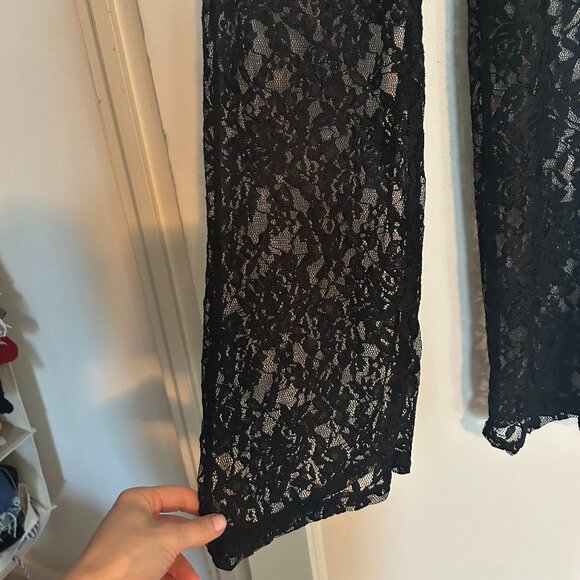 Black Lace Pants - Size S - Picture 2 of 6